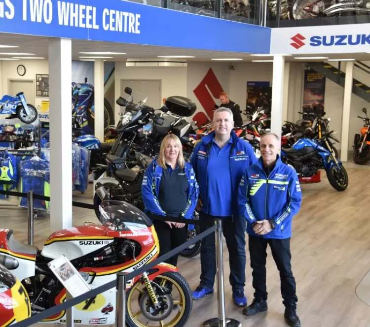 Suzuki outlet motorcycle showroom